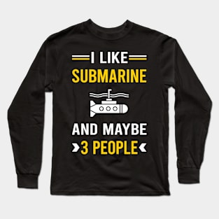 3 People Submarine Long Sleeve T-Shirt